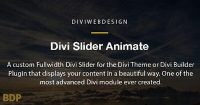 Divi Slider Animate Plugin